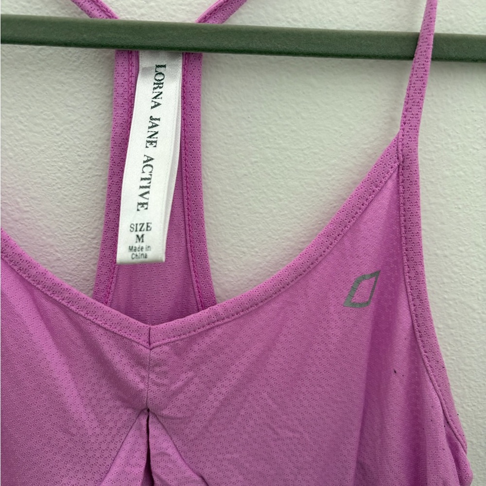 Lorna Jane Pink Tank Top Soft Lightweight Design